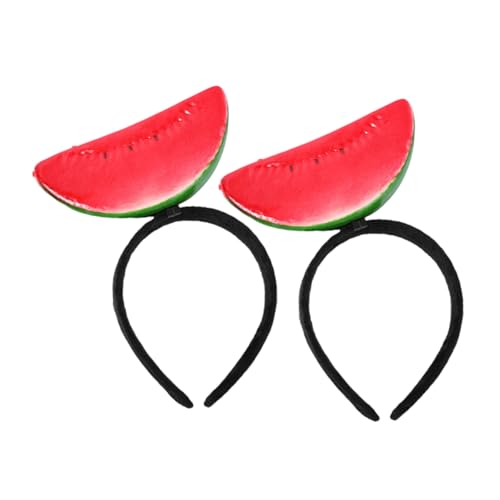 LABRIMP 2 Stück Wassermelonen-kopfschmuck, Lustiges Haarband, Party-kopfschmuck, Wassermelonen-haarschmuck von LABRIMP