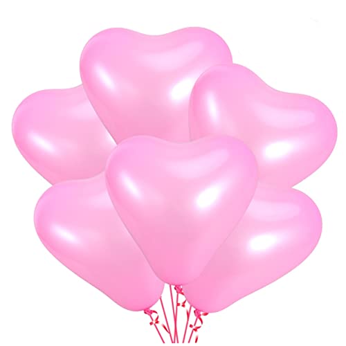 LABRIMP 20 Stück Herzförmige Latexballons 10 Zoll Verdickte Rosa Ballons Für Partys Geburtstagsfeiern Und Hochzeiten Ideale Dekoration Für Feiern Und Anlässe von LABRIMP