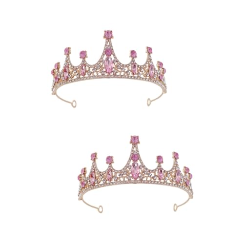 LABRIMP 2St Tiara kinderkrone fasching kopfbedeckung Hochzeitskronen aus Strass Brautkopfschmuck für die Hochzeit haarreifen damen gastgeschenke hochzeit entzückende Glitzer-Stirnbänder von LABRIMP