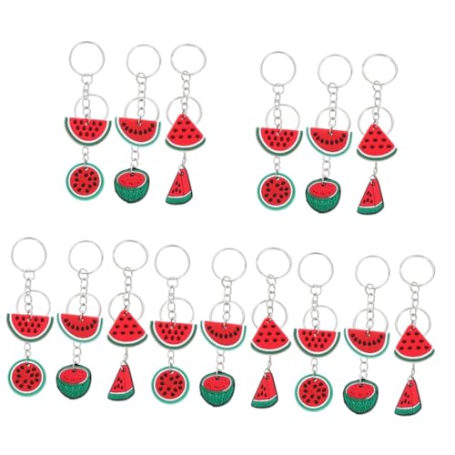 LABRIMP 30 Stk Schlüsselanhänger Fruchtanhänger Cartoon-Charm- Wassermelonen- hochzeit dekoration Cartoon- zum Aufhängen zum Aufhängen von Früchten PVC von LABRIMP