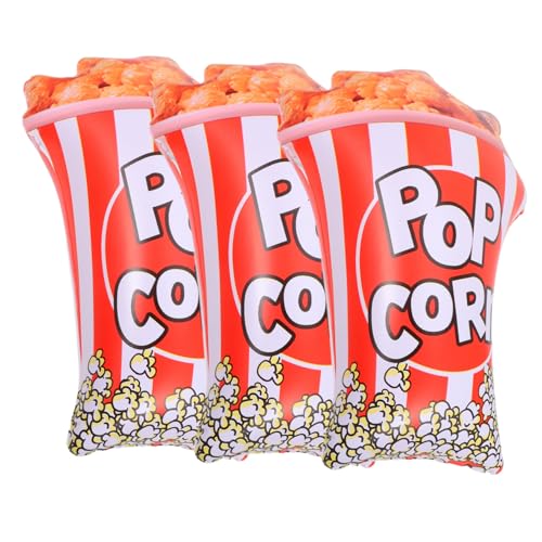 LABRIMP 3st Aufblasbares Popcorn Filmabend-luftballons Film-popcorn-ballon Lebensmittelballons Popcorn-dekorationen Spielzeug Kinoballons Popcorn-partydekorationen Bläst Popcorn Auf Pvc von LABRIMP