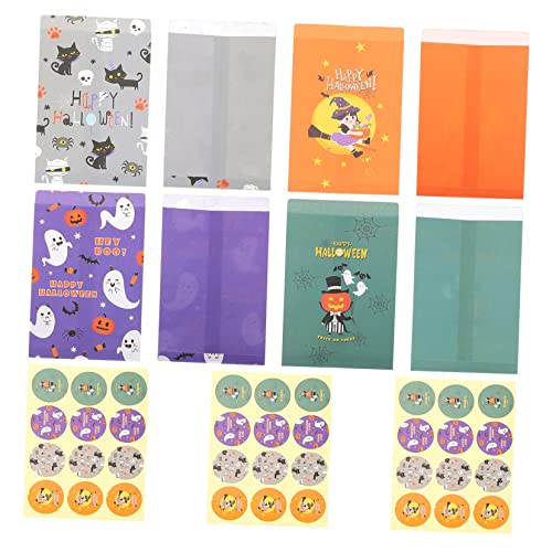 LABRIMP 48St Halloween-Geschenktüte Halloween-Goodie-Bags entzückende Süßigkeitentüte Snackbeutel für Kinder Halloween Snacks Halloween naschen Multifunktions-Keksbeutel Kinder Papiertüte von LABRIMP