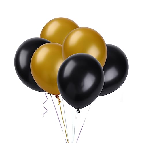 LABRIMP 50 Stück Runde Latexballons Und Schwarz Dekorative Luftballons Für Geburtstag Hochzeit Party Festliche Dekoration Und Zubehör Ideal Für Jede Feier von LABRIMP