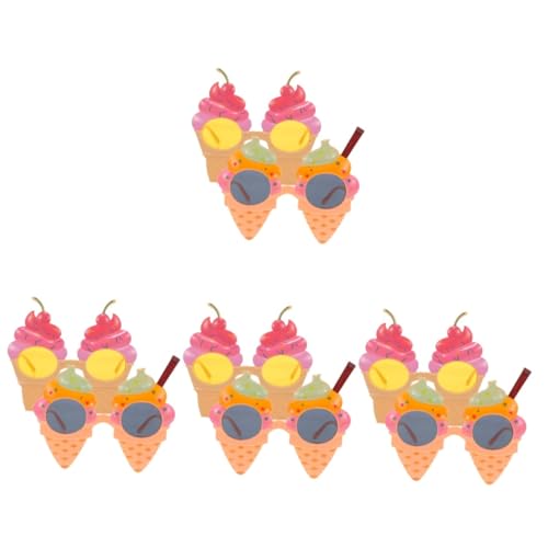 LABRIMP 8 Stk Strandparty-brille Gläser Sonnenbrille Partybrille Für Erwachsene Sommer-strandbrille Partybrillen Brillen Mit Eiscreme- Sommer Brille Lustige Partybrille Plastik von LABRIMP