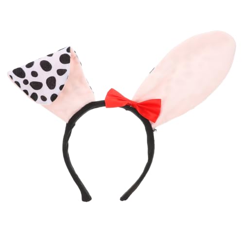 LABRIMP Dalmatiner Kostümzubehör Für Erwachsene Niedliches Hundeohren Stirnband Für Cosplay Partys Halloween Tierohren Stirnband Flauschiges Kostüm von LABRIMP