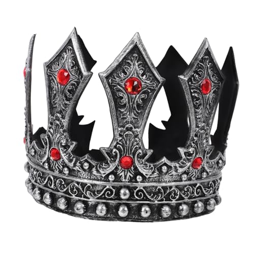 LABRIMP Diamant-königskrone Prinzenkrone Für Männer Goldene Prinzenkronen Krone Für Jungen Kronmänner Prinzessin Krone Kronenjunge Zum Geburtstag Kronenkönig Der Männer Tiara Rp Silver von LABRIMP