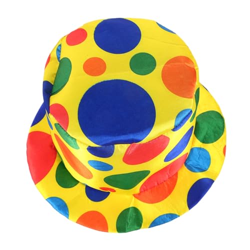 LABRIMP Halloween-Hut Clown-Kopfbedeckung Hut Clown-Zylinder Cosplay-Clown-Hut dummer Hut Spaß Hut Komiker Hut Lustiger Hut lustige Performance-Requisite Karnevals-Clown-Hut von LABRIMP
