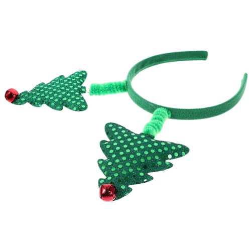 LABRIMP Kopfbedeckung für die Weihnachtsfeier Weihnachten weihnachtsparty accessoires festival kopfbedeckung Stirnbänder für Weihnachtsfeiern Weihnachtsstirnbänder Plastik Green von LABRIMP