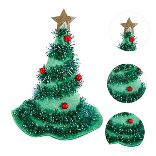 LABRIMP Kreative Weihnachtsvliesstoffe Hutform Weihnachtsbaum Design Festliche Ornamente Ideale Party Requisiten Für Weihnachtsfeiern Und Festliche Anlässe Vielseitig Einsetzbar von LABRIMP