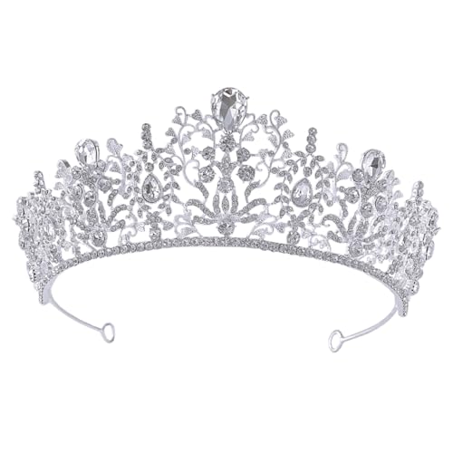 LABRIMP Krone Haarschmuck trauzeugen bridesmaid wedding gastgeschenke wedding decor hochzeit kopfschmuck Hochzeitskopfschmuck Tiaras Strass-Stirnband Zink legierung Silver von LABRIMP