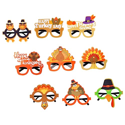 LABRIMP Party Sonnenbrillen Supplies Herbst Brillen Foto Brille Thanksgiving Zarte Day Partyzubehör Happy Requisiten Motto Truthahn Lustige Requisite Geburtstagsdekorationen Ornament von LABRIMP