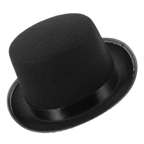 LABRIMP Partyhut formeller Hut des Butlers Sombrero-Hut Zylinder für Damen formeller Kostümhut Hüte beschwören partyhütchen zierkappen Kostüm Hut entzückender beschwörender Hut Stoff Black von LABRIMP