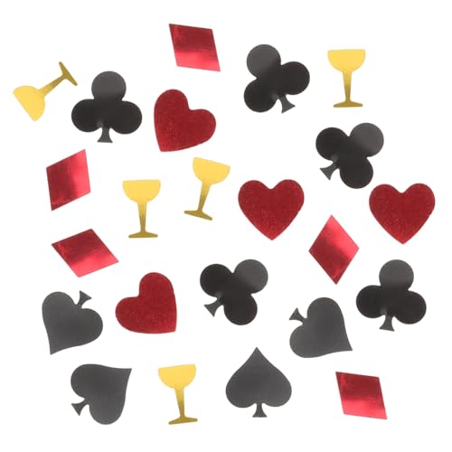 LABRIMP Poker Themen Konfetti Aus 15g Bunte Tischdekoration Für Las Vegas Party Motto Fächer Und Feier Zubehör Ideal Für Geburtstag Hochzeit Und Festivals von LABRIMP