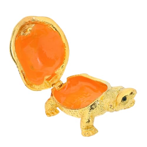 LABRIMP Schmuckschatulle In Schildkrötenform Aufklappbare Schmuckschatulle Für Ringe Halsketten Schmuck Organizer Ringhalter Tierfigur Für Frauen Und Mädchen von LABRIMP