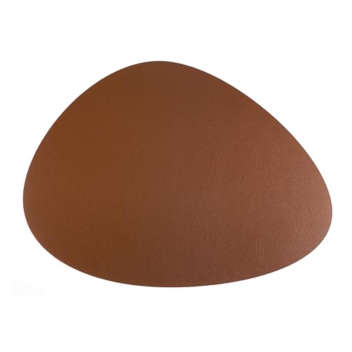 Lacor 66847 Simone Tischset, oval, 100% recyceltes Leder, handgefertigt, langlebig und robust, Oeko-Tex-Zertifiziert, Dicke 1,6 mm, 45 x 35 cm von LACOR