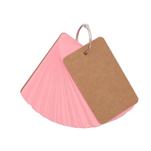 50 Blatt unlinierte Notizkarten mit Ringen, Vokabelkarte, Lernkarte, 8,9 x 5,1 cm, Notizkarten zum Lernen, Notizen, Karteikarten 50 Blatt unlinierte Notizkarten mit Ringen, Vokabelkarte, Lernkarte, 8,9 x 5,1 cm, Notizkarten zum Lernen, Notizen, Karteikarten von LAIOUSN