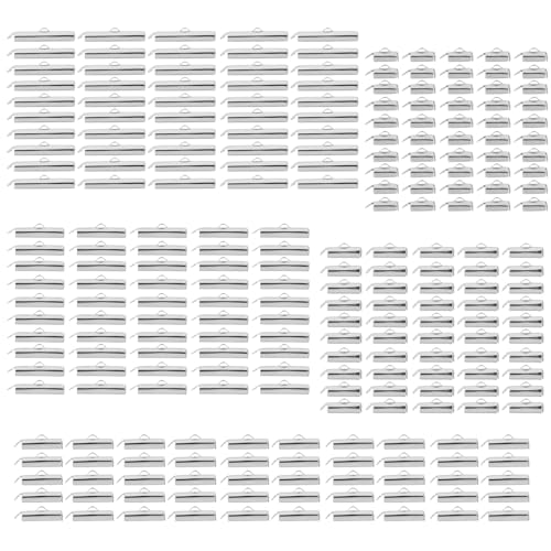 Perlenkettenverschlüsse aus Legierung, 250 Stück, zum Aufschieben, Rohrschnallen-Verschlüsse, Schmuckherstellungszubehör von LAIOUSN