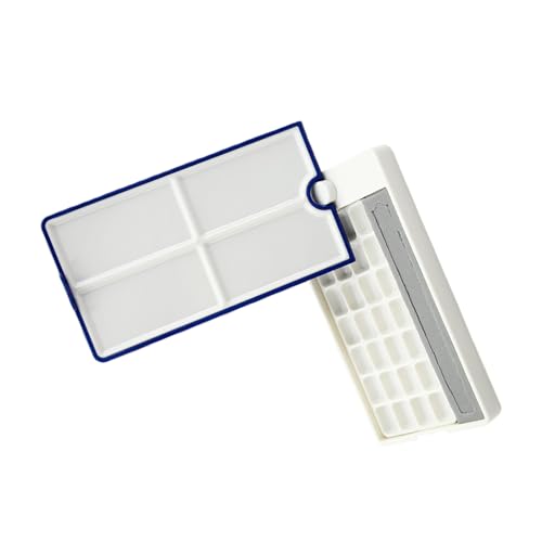 Roating Leere Aquarell-Palette, tragbarer Farbkasten, Malkasten, Malerei, Farbtablett, Box für Reisen, Gouache, Öl, Acryl, Malerei, Roating Palette, Etui, leer Roating Leere Aquarell-Palette, tragbarer Farbkasten, Malkasten, Malerei, Farbtablett, Box für Reisen, Gouache, Öl, Acryl, Malerei, Roating Palette, Etui, leer von LAIOUSN
