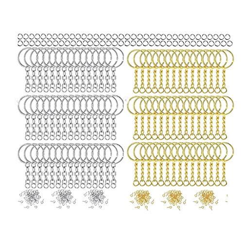 Schmuckherstellungszubehör, Schmuckherstellung, Binderinge, 300 Stück, Schlüsselanhänger-Werkzeuge, Bastelzubehör von LAIOUSN