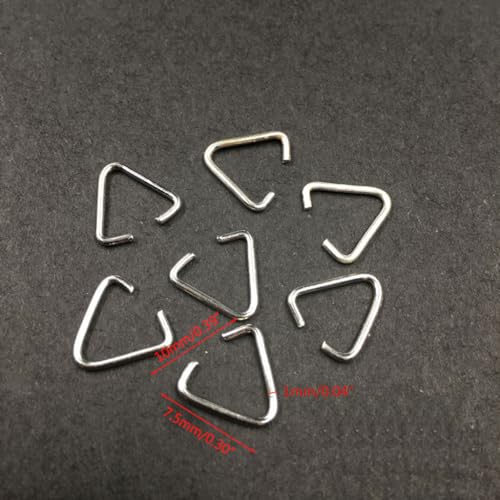 Schmuckherstellungszubehör, offene Binderinge, 10 mm, Eisen-Quetschclip, Bügel-Tropfen, Verbindungsstücke, Schmuckstücke von LAIOUSN