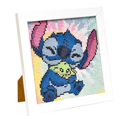 LAISU Diamond Painting mit Holzrahmen, Kleine 20x20cm Cartoon 5D Diamant Malerei Bilder für Kinder ab 6 Jahre, Jugendliche‌ und Erwachsene Anfänger, DIY Mosaikherstellung Kit Kunst Bastelset von LAISU