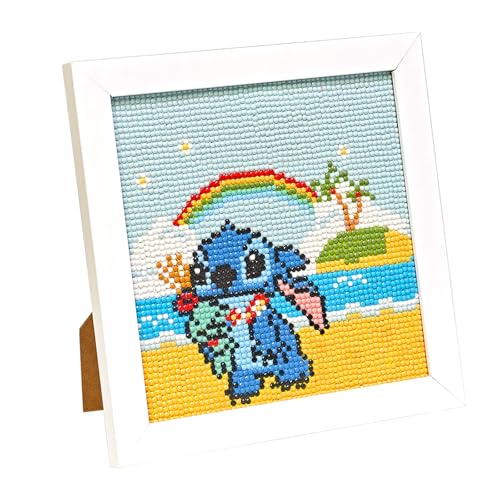 LAISU Diamond Painting mit Rahmen für Kinder und Erwachsene Anfänger, 20x20cm Cartoon 5D Diamant Malerei Bilder, Kleine DIY Mosaik Basteln Set für Jungen Mädchen ab 6 Jahre und Home Deko Geschenke von LAISU