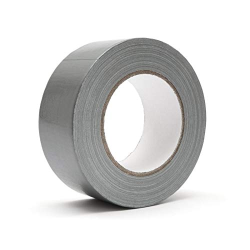 LAITER 40mm x 50m Gewebeband Duct Tape Panzertape Panzerband Klebeband Gewebeklebeband Panzertape Silber Für Reparieren Anschließen Abdichten von Rohren von LAITER