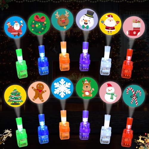 LAKULIO Weihnachts-Partygeschenke für Kinder, 36 Stück Weihnachts-Fingerlichter, Weihnachtsspielzeug für Mädchen, Jungen, Kinder, Klassenzimmer, Belohnungen, Weihnachtssockenfüller, Geschenk von LAKULIO