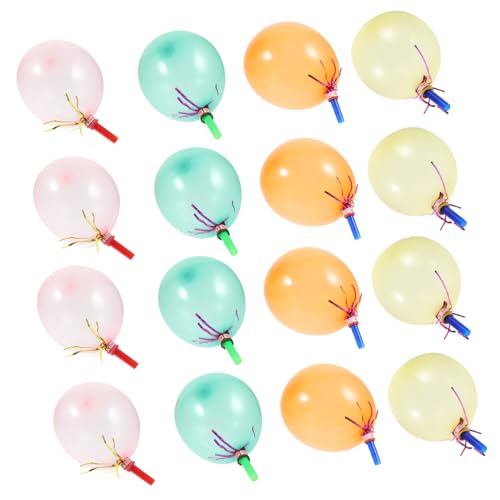 200 Stk Musikalische Ausbrüche Spielzeug Metallische Luftballons Partypfeifen Krachmacher Ballon Kinder Blowouts LALADEFIEE von LALADEFIEE