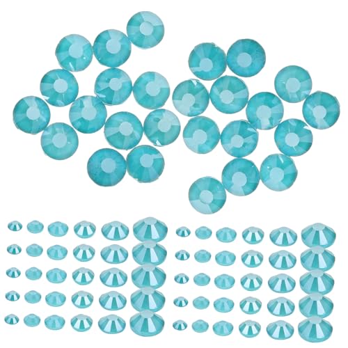 820 Stück Strasssteine ​​aus Glas Nagelkunst-Edelsteine Nageldiamanten, Strasssteine Mini-Strasssteine graceling gracy beautx schmuck Nagel Strass Diamanten für Make-up Sky-blue LALADEFIEE von LALADEFIEE