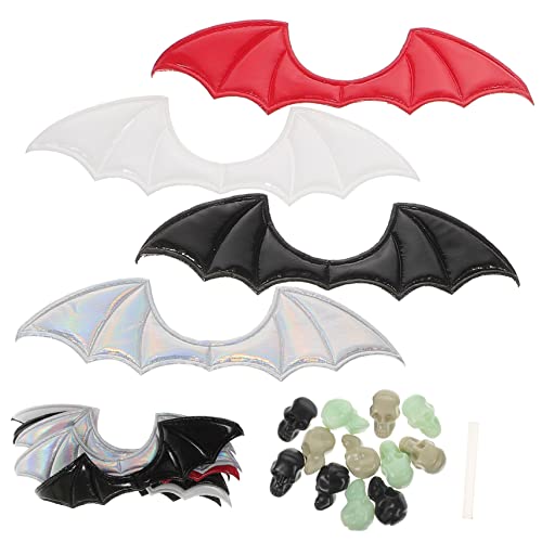 LALADEFIEE 1 Satz Fledermausflügel Vampir-Fledermaus-Anhänger Fledermausflecken aufnähen halloween haarspangen haarspange halloween schmuckzubehör Halloween-Handwerksflügel Partygeschenk von LALADEFIEE