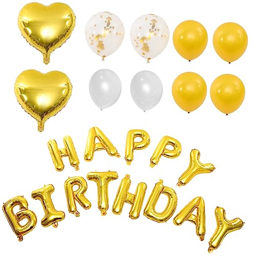 LALADEFIEE 1 Set Happy Birthday Luftballons Runde Geburtstagsballons Für Die Perfekte Partydekoration Helium Geeignet Ideal Für Kindergeburtstage Und Feiern von LALADEFIEE