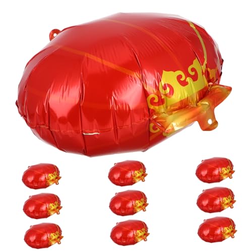 LALADEFIEE 10 stücke Rot Gold Ballon Bogen Neue Jahr Dekorationen 20'' Runde Geformt Ballons Party Dekorationen für Mall von LALADEFIEE