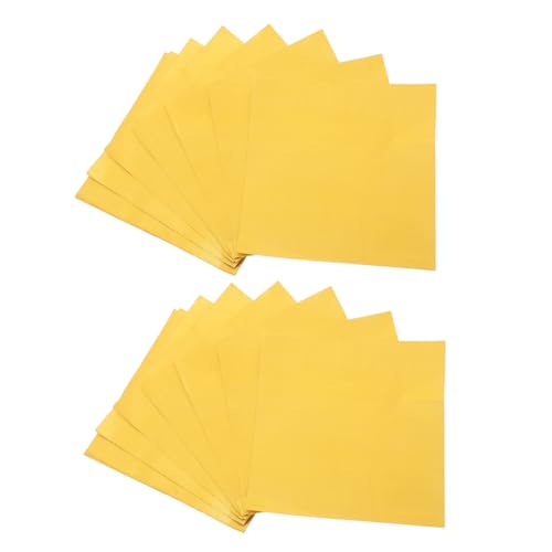 LALADEFIEE 100St Süßigkeitenverpackungen Karamell Schokoladenverpackungen aus Folie Bonbonpapier für Pralinen Geschenkpapiere Folie Schokolade Geschenkpapier Aluminiumfolie Golden von LALADEFIEE