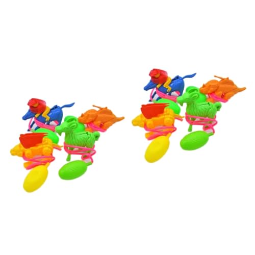 LALADEFIEE 16 Stk Luftdruckspringender Frosch Krippenspielzeug für Kinder Luftsprung-Froschspielzeug kinderspielzeug kinder spielzeug springende Tierspielzeuge Spielzeug zum Fingerdrücken PVC von LALADEFIEE