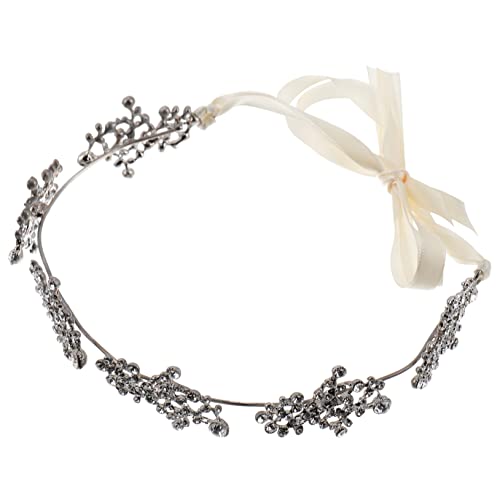 LALADEFIEE 1Pc Braut Stirnband Tiara Mit Strass Elegantes Haar Ornament Für Hochzeiten Festliches Brautaccessoire Glänzende Tiara Für Den Besonderen Tag Hochzeitsfeier Schmuck von LALADEFIEE