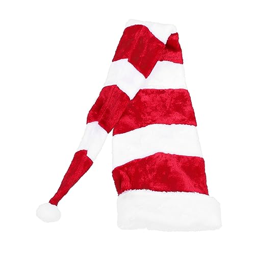 LALADEFIEE 1Stk Weihnachtsmütze weihnachtsschmuck hut weihnachtskostüm hut Gorros Navideños für Erwachsene christmas cottage christmas costume Weihnachtskostüme Weihnachtsplüschmütze rot von LALADEFIEE