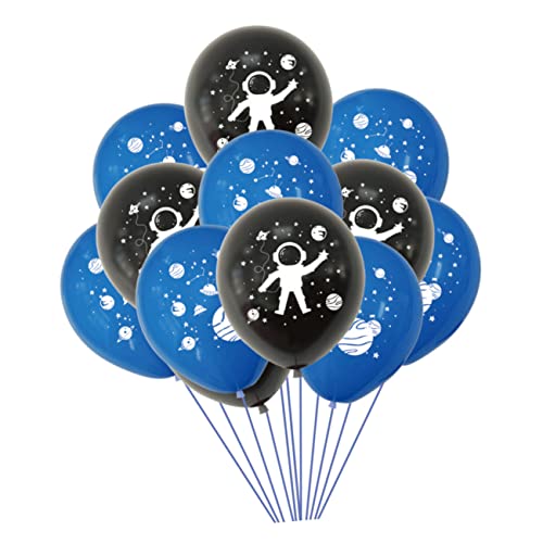 LALADEFIEE 20St Latexballons Astronautenballons bedruckte Luftballons für Partys blaues Dekor Weltraumballons deckenverkleidung babyshowerparty Luftballons für Geburtstagsfeiern Partyballons von LALADEFIEE