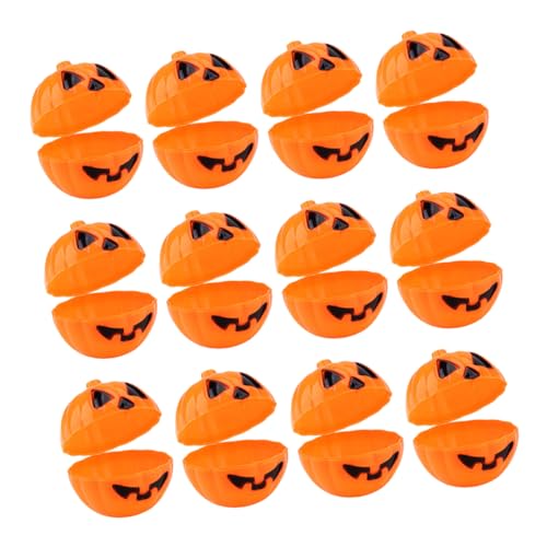 LALADEFIEE 24st Kürbis-blindbox Halloween-süßigkeitshalter Halloween-zubehör Halloween-kürbis-süßigkeitsschüssel Kürbis-bonbonglas Kürbislicht Halloween-dekorationen Kürbis Keksdose Pp von LALADEFIEE