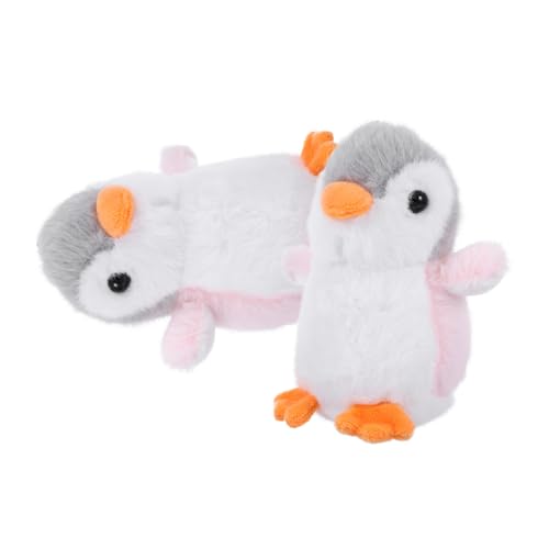 LALADEFIEE 2St Pinguin-Puppe-Anhänger gefüllte Puppe Schlüsselanhänger pom Beutel pinguin schlüsselanhänger pinguin Tasche hängende Dekoration auto schlüsselanhänger Plüsch Rosa von LALADEFIEE