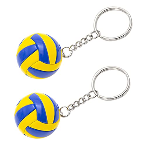 LALADEFIEE 2St Volleyball-Modellspielzeug Autoschlüssel-Schlüsselanhänger Tennisgeschenke volleyball schlüsselanhänger kinder schlüsselanhänger schlüsselringe spielzeuge DIY liefert Legierung von LALADEFIEE