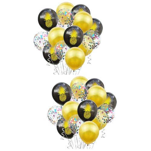 LALADEFIEE 30 Stk Ballons Bedrucken Hawaiianische Partyballons Paillettenballons von LALADEFIEE