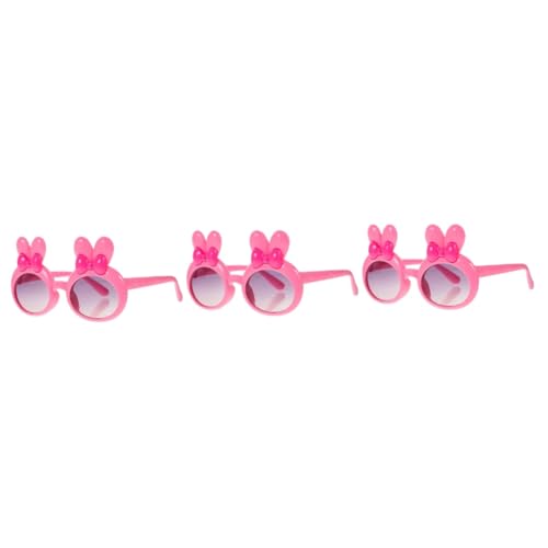 LALADEFIEE 3st Sonnenbrillen Für Kinder Party Ostergläser in Großen Mengen Ostersonnenbrille Geburtstagsdekoration Kind Für Das Klassenzimmer Zu Ostern Favorisieren Harz Rosa von LALADEFIEE