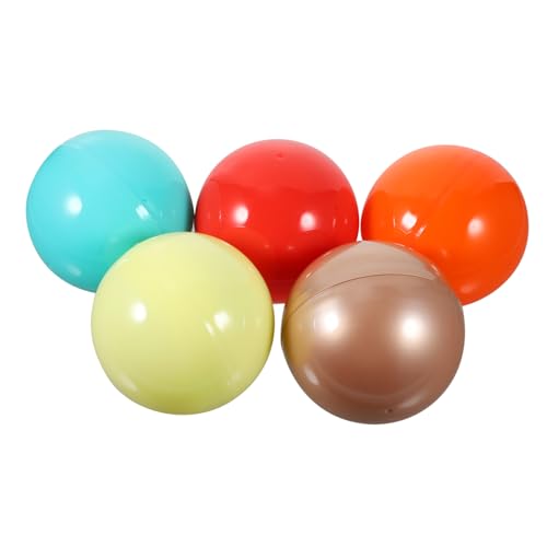 LALADEFIEE 5St Offene Lotteriekugel gedrehte runde Kugeln befüllbare leere Kugeln Lotterieball jucarii pentru copii hühner spielzeug Kaugummis Befüllbare Kapselbällchen leere Plastikkugel von LALADEFIEE