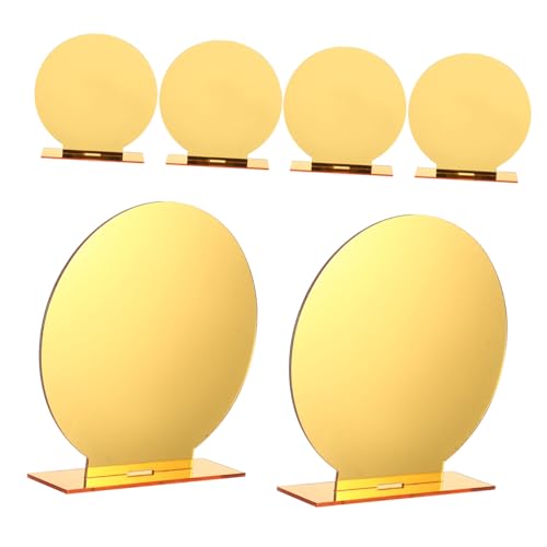 LALADEFIEE 6 Sets Acryl Tisch Platzschild Leeres Tischschild Acryl Tischnummernschild Tischnummernschilder Acryl Leerschild Tischnummernschild Für Hochzeitsempfang Stehtisch von LALADEFIEE