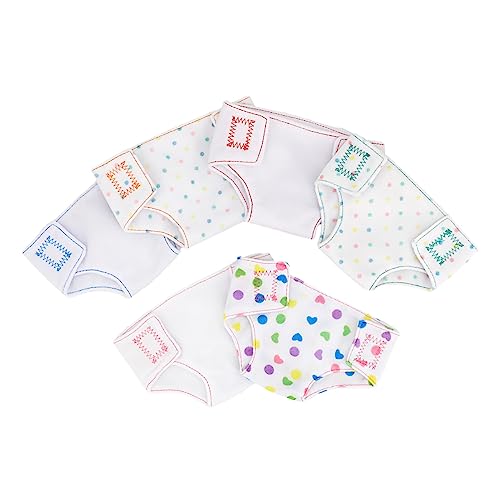 LALADEFIEE 6 Teiliges Puppenzubehör Set Stoffwindeln Für Puppen Puppenkleidung Für Puppen Lustige Dressing Spiel Kleidung Für Puppen von LALADEFIEE