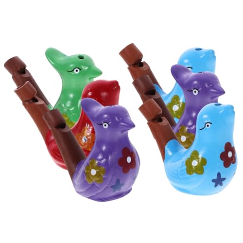 LALADEFIEE 6st Pfeife Aus Keramik Oiseaux Geburtstagspfeife Pfeife Für Kinder Spielzeug Mit Musikpfeife Pfeifenspielzeug Für Wasservögel Vogelpfeifen Birdie-pfeife Vogelpfeife Kind Badezeit von LALADEFIEE