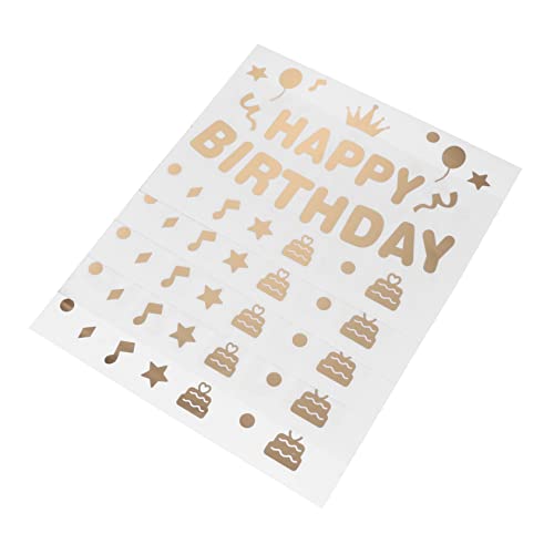 LALADEFIEE Kreative Selbstklebende Geburtstagsballon Aufkleber Dekorative Party Dekorationen Für Geburtstagsfeiern Happy Birthday Sticker 002 von LALADEFIEE