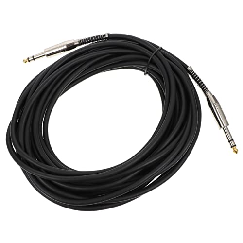 LALADEFIEE Professionelles Mikrofon Audiokabel Für E Gitarre Schwarzes Symmetrisches Klinkenkabel Für Optimale Audioübertragung Ideal Für Verstärker Und Instrumente von LALADEFIEE