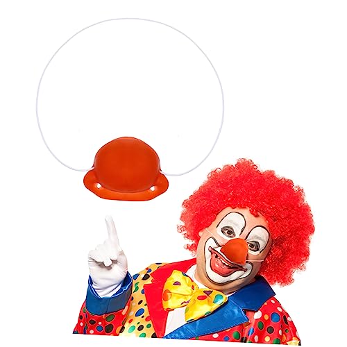 LALADEFIEE Rote Clownsnase Aus Hupende Zirkusrequisiten Für Karneval Halloween Und Mottopartys Lustiges Kostümzubehör Für Kinder Und Erwachsene Comic Design von LALADEFIEE